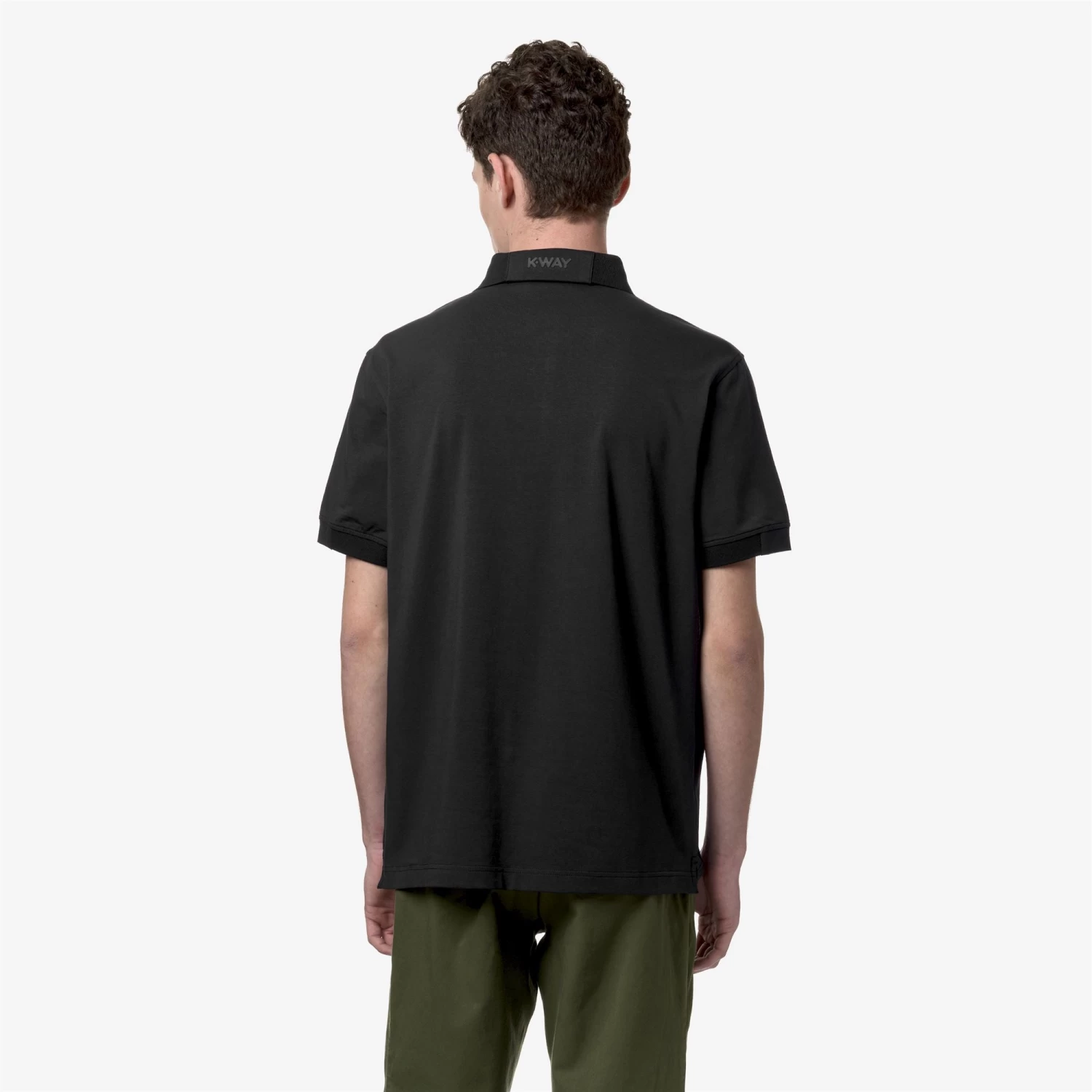 ALDERIC STRETCH JERSEY - Polo Shirts - Polo - Man - BLACK PURE - immagine 5