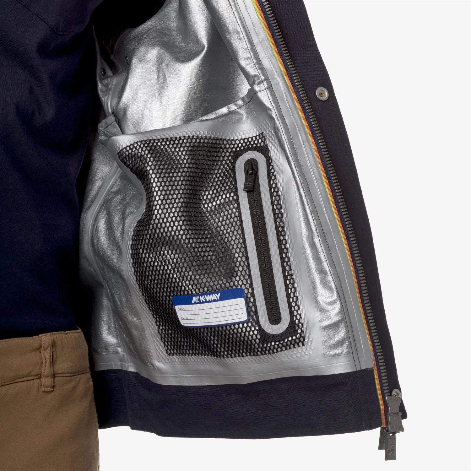 KAYA LINEN BLEND 2L - Jackets - Short - Man - BLUE DEPTH-SILVER - immagine 2