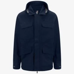 ERHAL LINEN BLEND 2L - Jackets - Mid - Man - BLUE DEPTH-SILVER