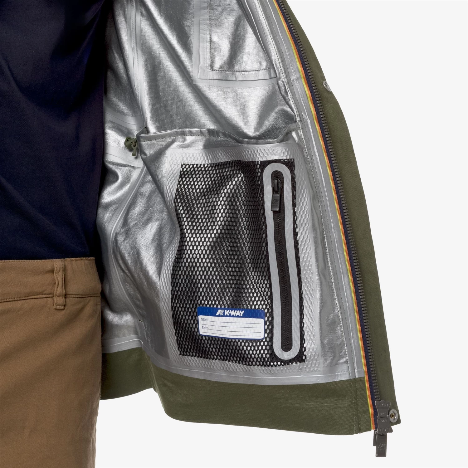 ERHAL LINEN BLEND 2L - Jackets - Mid - Man - GREEN CYPRESS-SILVER - immagine 2