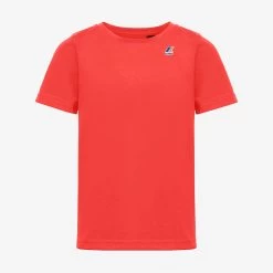P.LE VRAI EDOUARD FLUO - T-ShirtsTop - T-Shirt - Kid Unisex - RED PAPAVERO