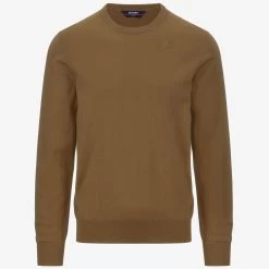 SEBASTIEN COTTON PS - KNITWEAR - PullOver - Man - BROWN CORDA