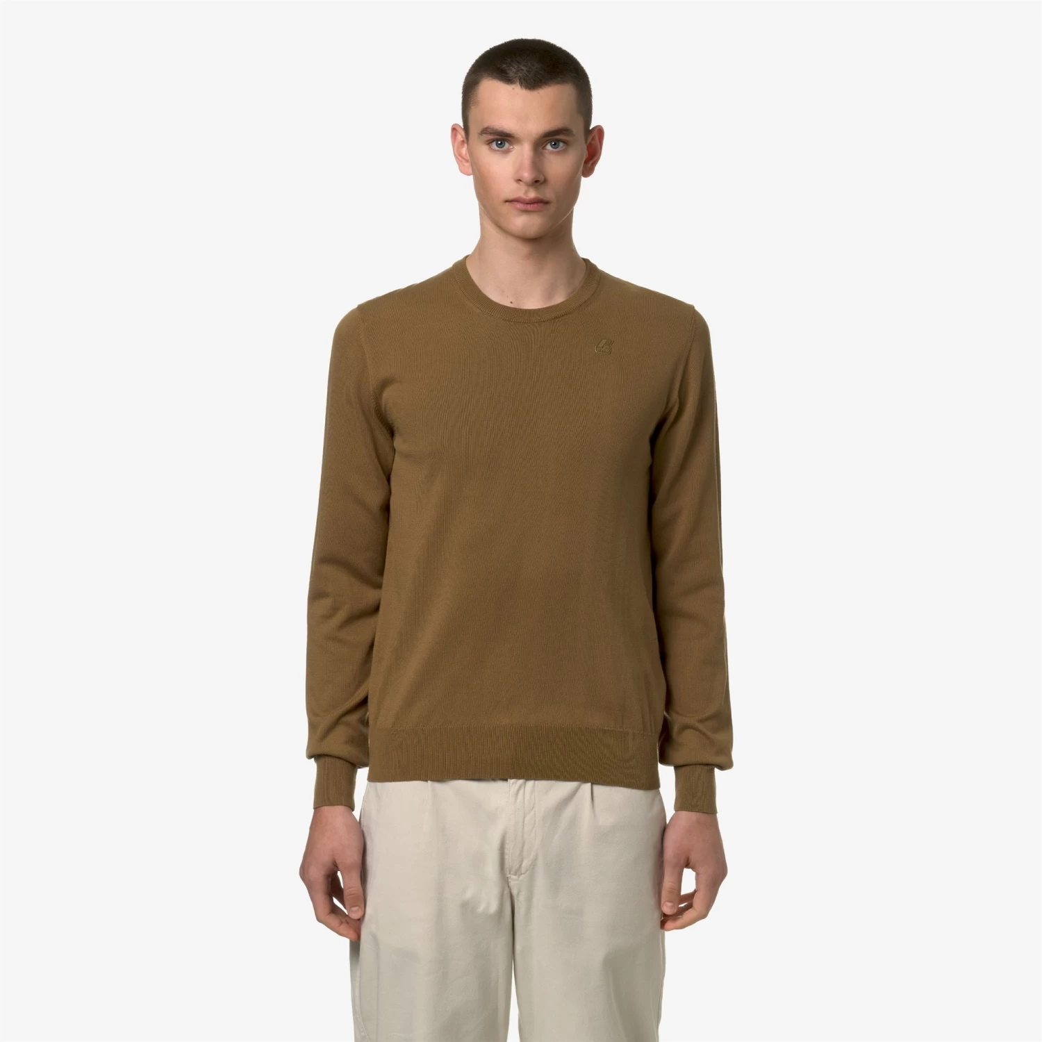 SEBASTIEN COTTON PS - KNITWEAR - PullOver - Man - BROWN CORDA - immagine 3