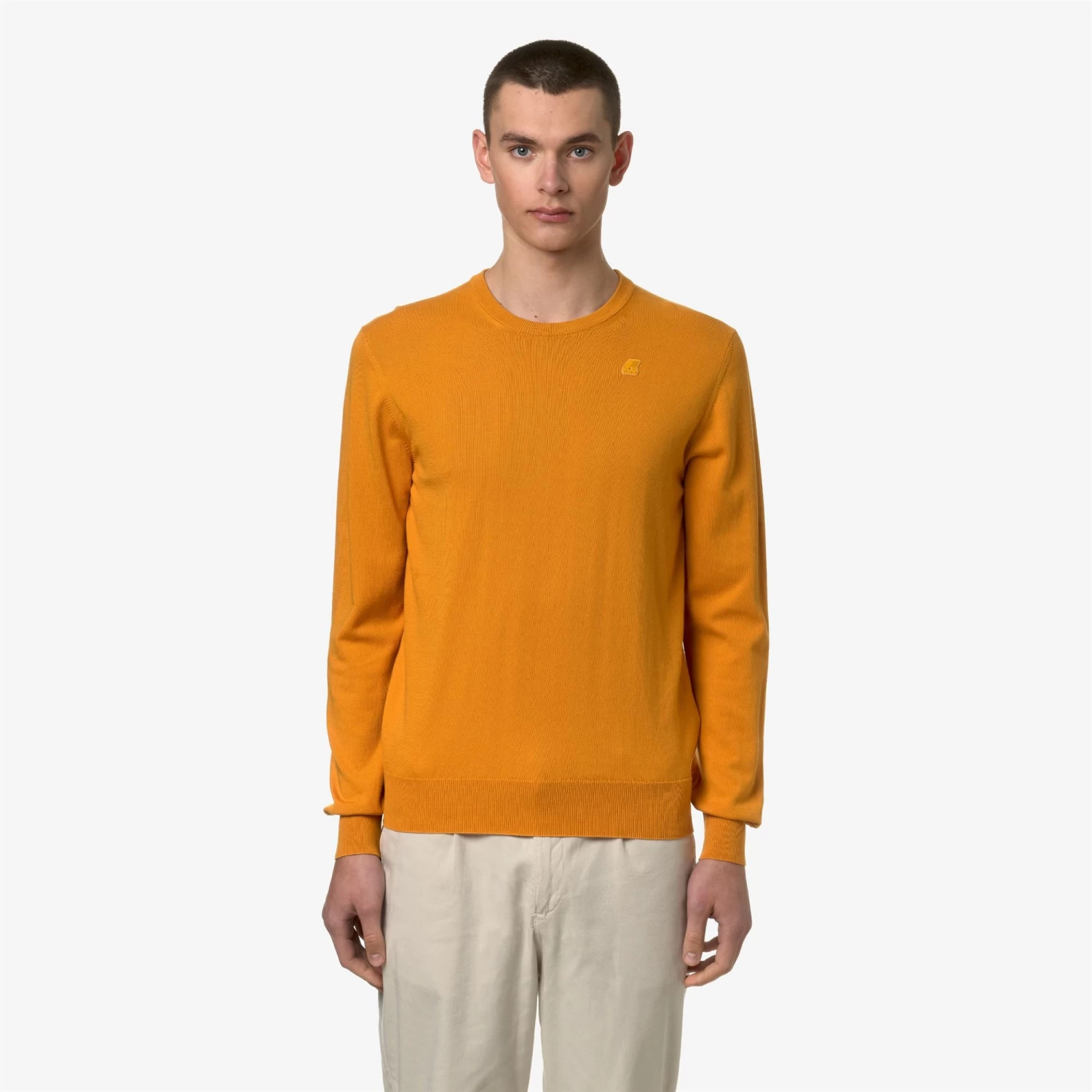 SEBASTIEN COTTON PS - KNITWEAR - PullOver - Man - ORANGE LT - immagine 3
