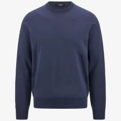SEBASTIEN COTTON PS - Knitwear - PullOver - Man - BLUE INDIGO