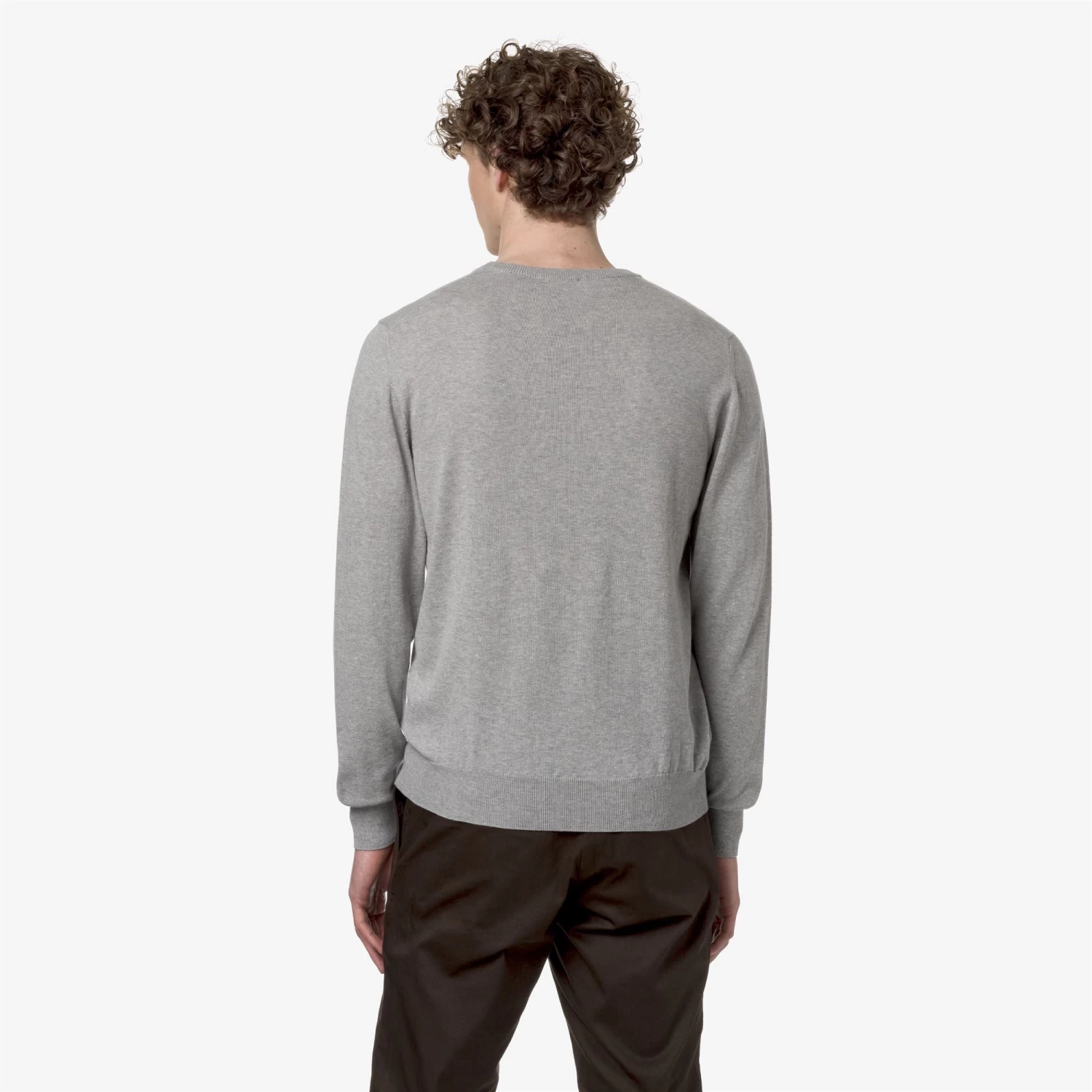 SEBASTIEN COTTON PS - Knitwear - PullOver - Man - GREY MEL - immagine 5