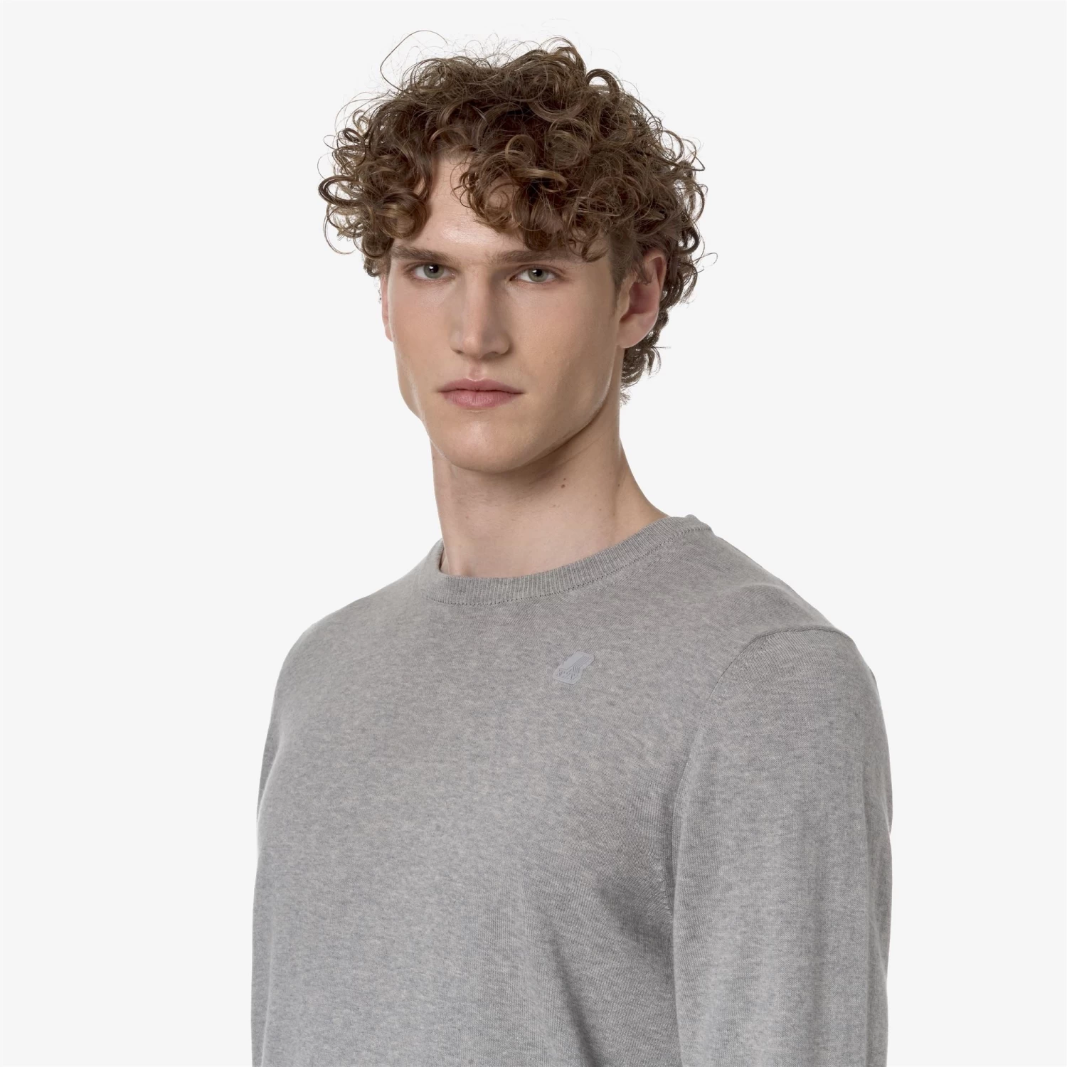 SEBASTIEN COTTON PS - Knitwear - PullOver - Man - GREY MEL - immagine 2