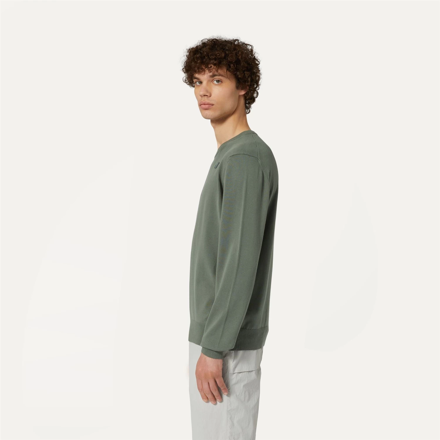 SEBASTIEN COTTON PS - Knitwear - PullOver - Man - GREEN LAUREL - immagine 4