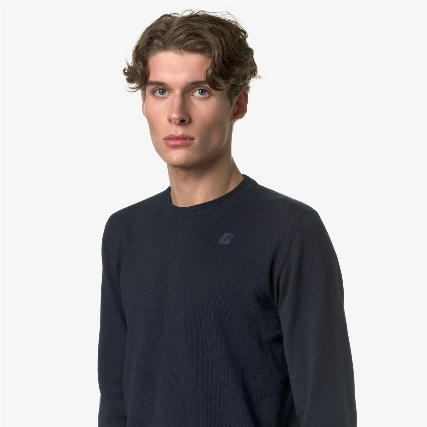 SEBASTIEN COTTON PS - Knitwear - PullOver - Man - BLUE DEPTH - immagine 2