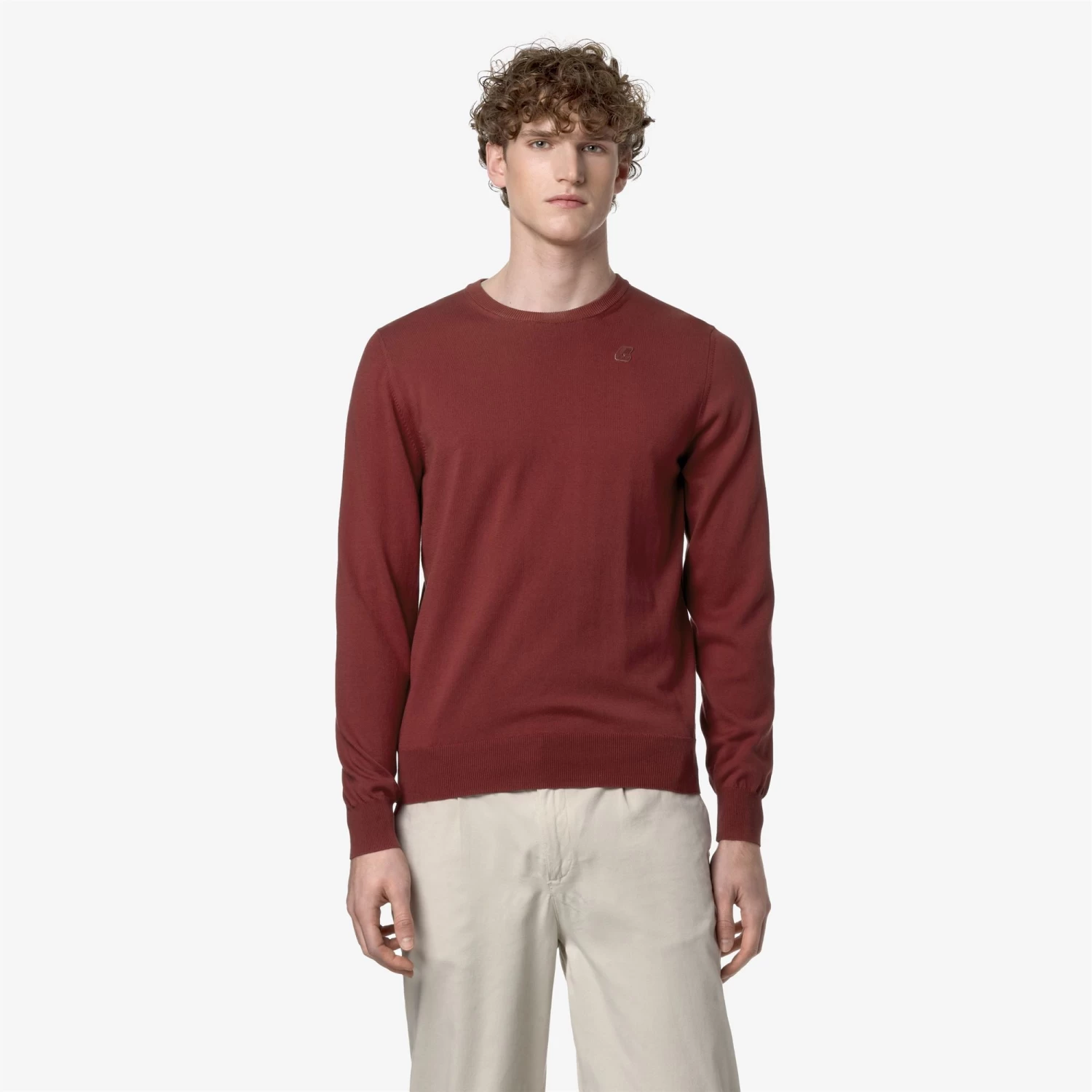 SEBASTIEN COTTON PS - KNITWEAR - PullOver - Man - BROWN FIERY - immagine 3