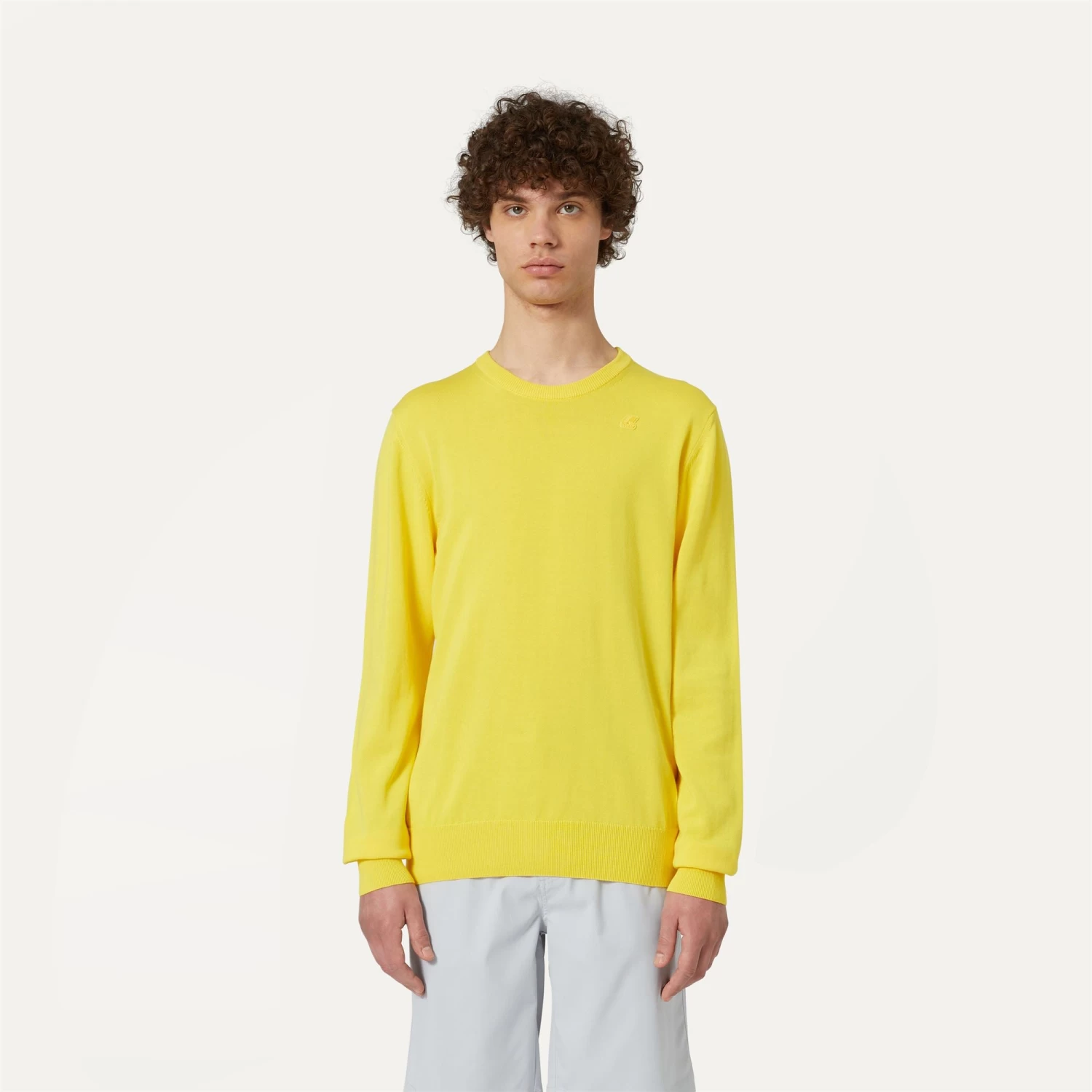SEBASTIEN COTTON PS - Knitwear - PullOver - Man - YELLOW SUNSTRUCK - immagine 3