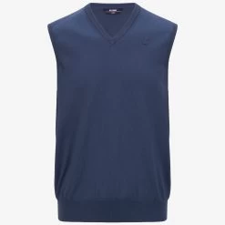 JEAN COTTON PS - KNITWEAR - Vest - Man - BLUE INDIGO