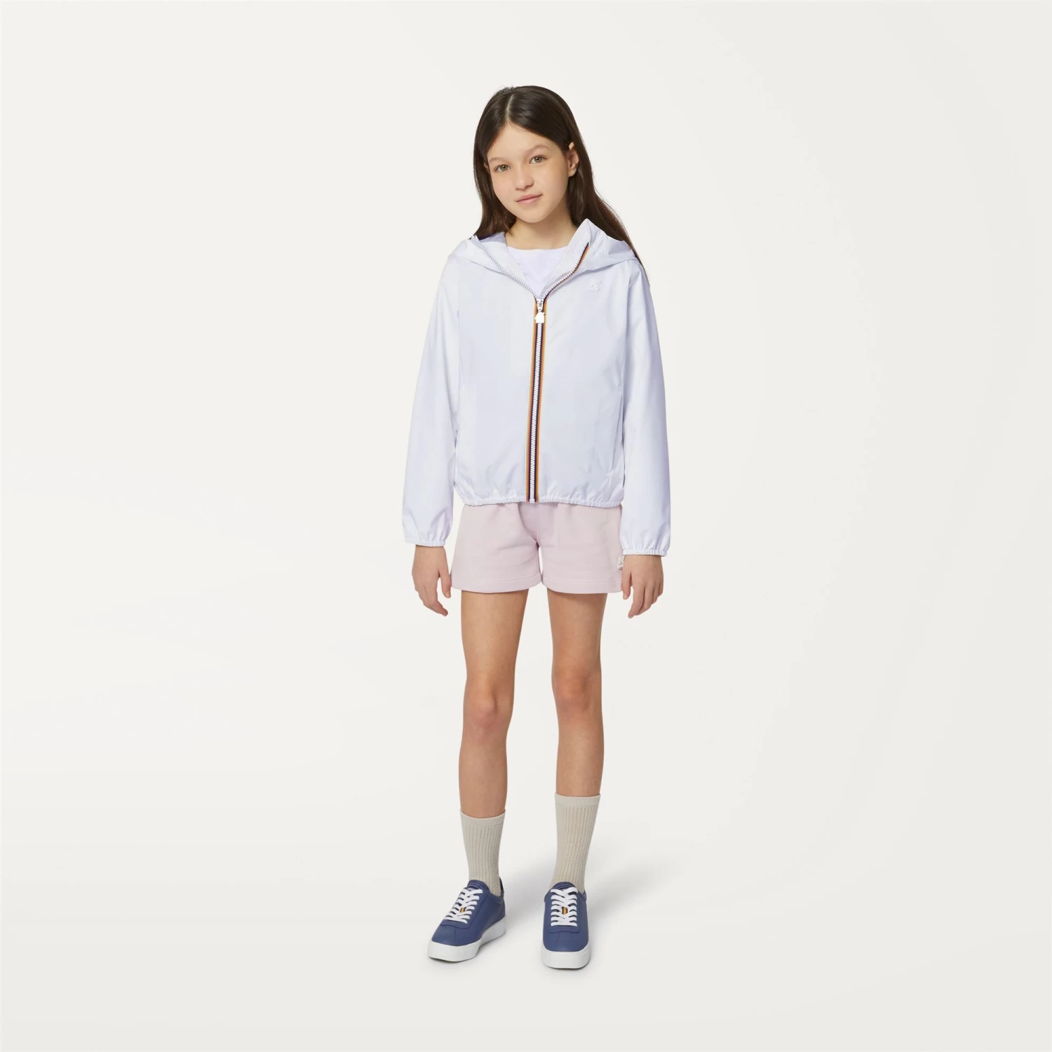 P. LILY STRETCH POLY JERSEY - Jackets - Short - Girl - WHITE - immagine 3