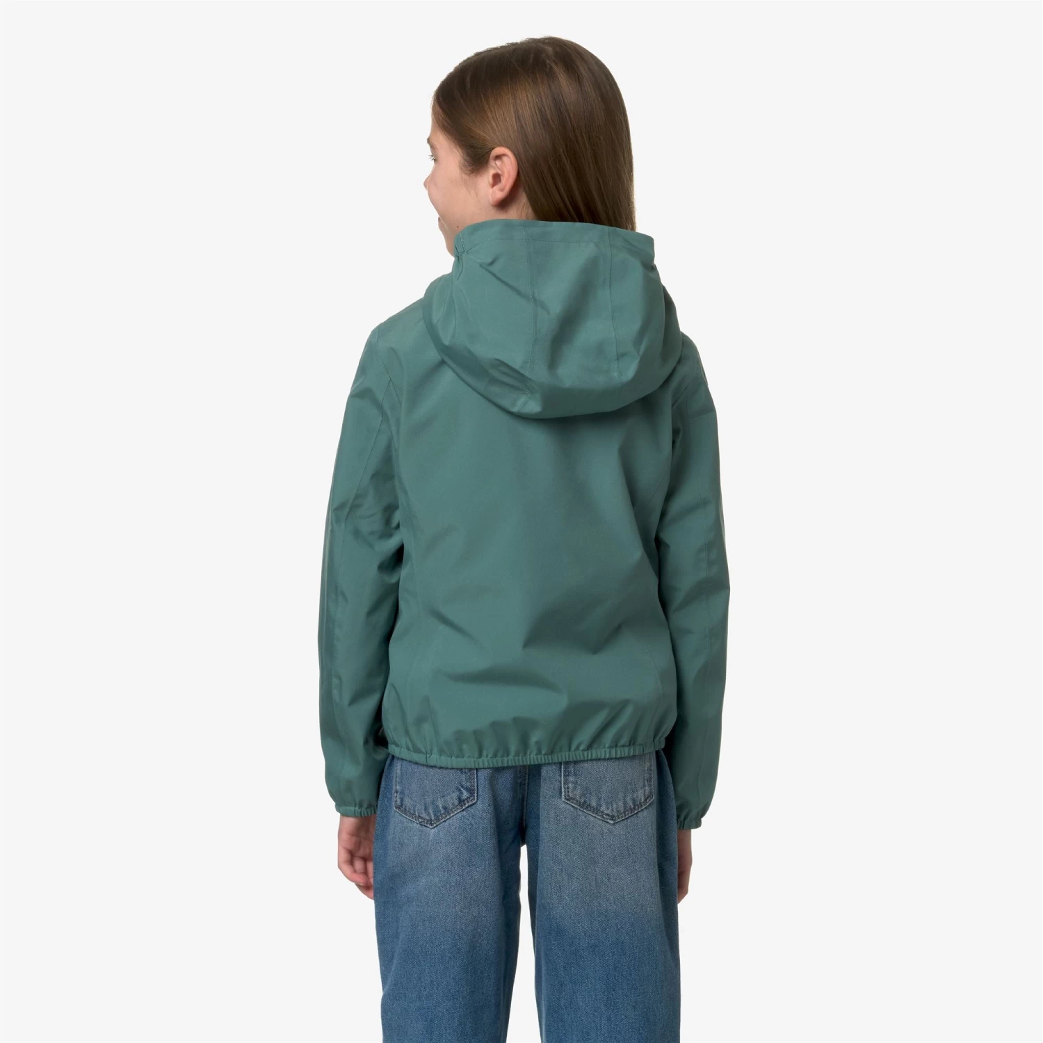 P. LILY STRETCH POLY JERSEY - Jackets - Short - Girl - GREEN PALM - immagine 5