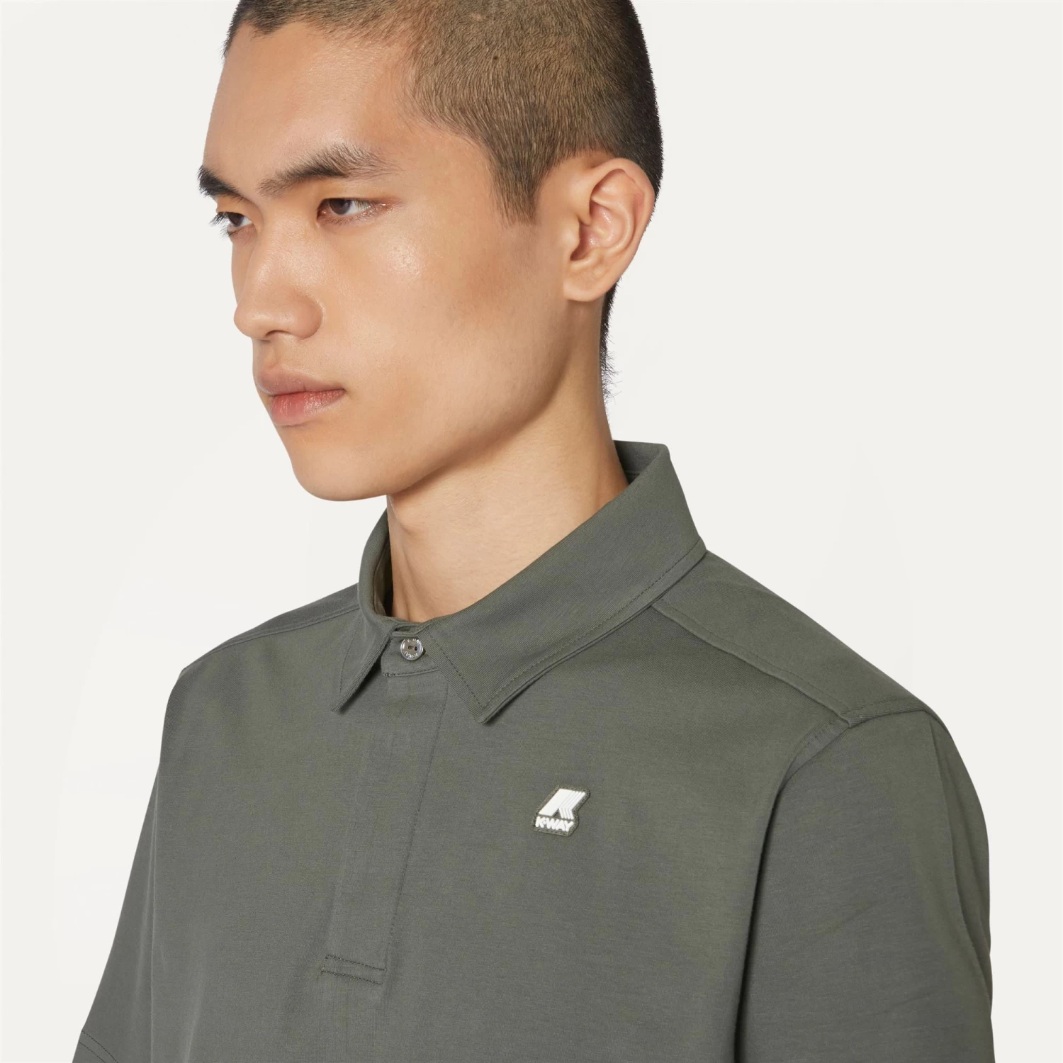 VINCELLE - Polo Shirts - Polo - Man - GREEN BLACKISH - immagine 2