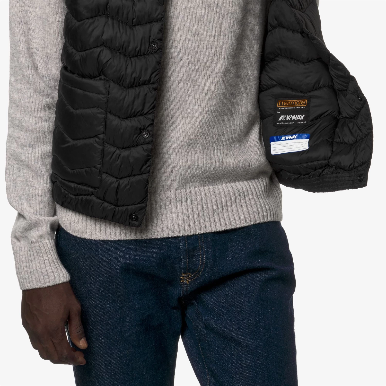 VALTY QUILTED WARM - Jackets - Vest - Man - BLACK PURE - immagine 2