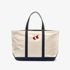PORTER HURRICANE - Bags - TOTE BAG - Unisex - OFF WHITE-BLUE NAVY