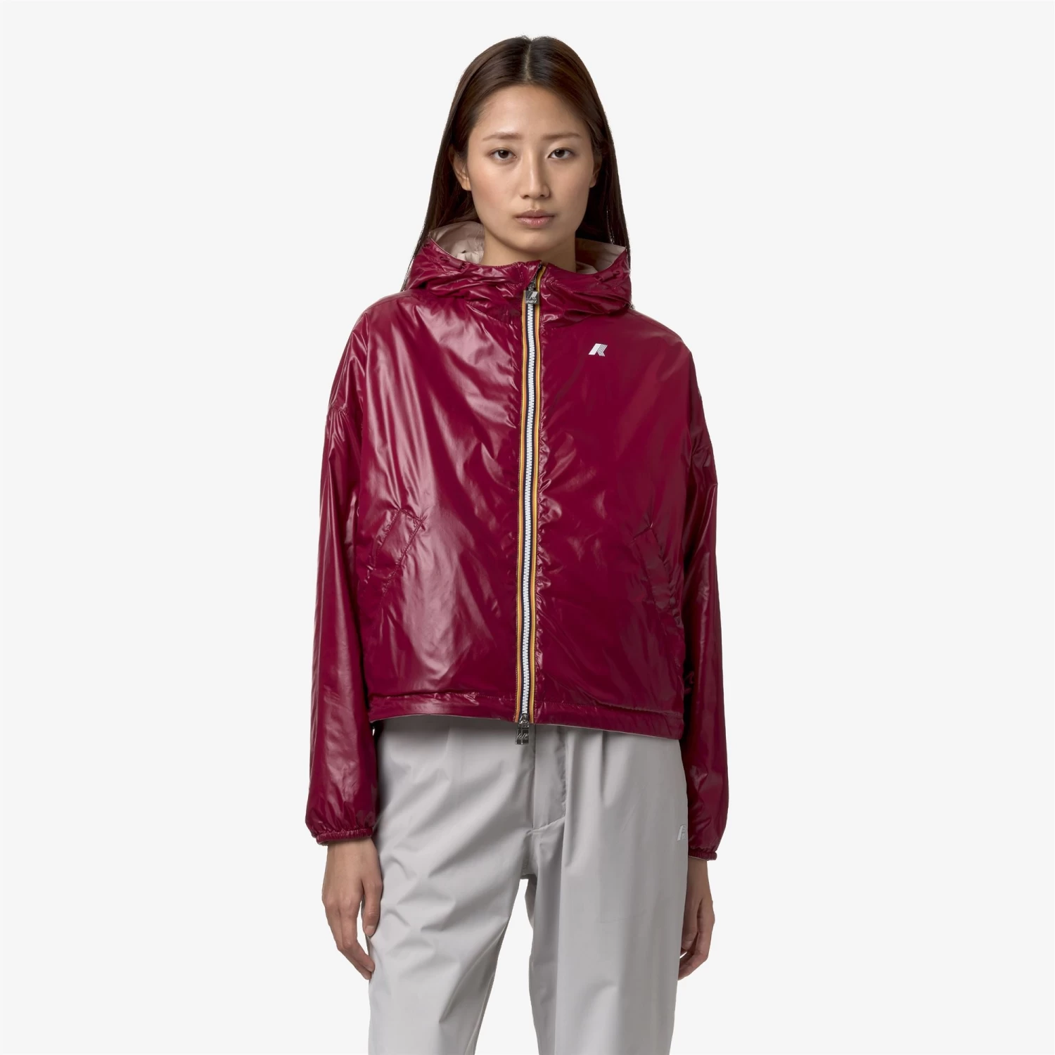 LAURETTE PLUS.2 REVERSIBLE - Jackets - Short - Woman - PINK GARDENIA-RED DK - immagine 3