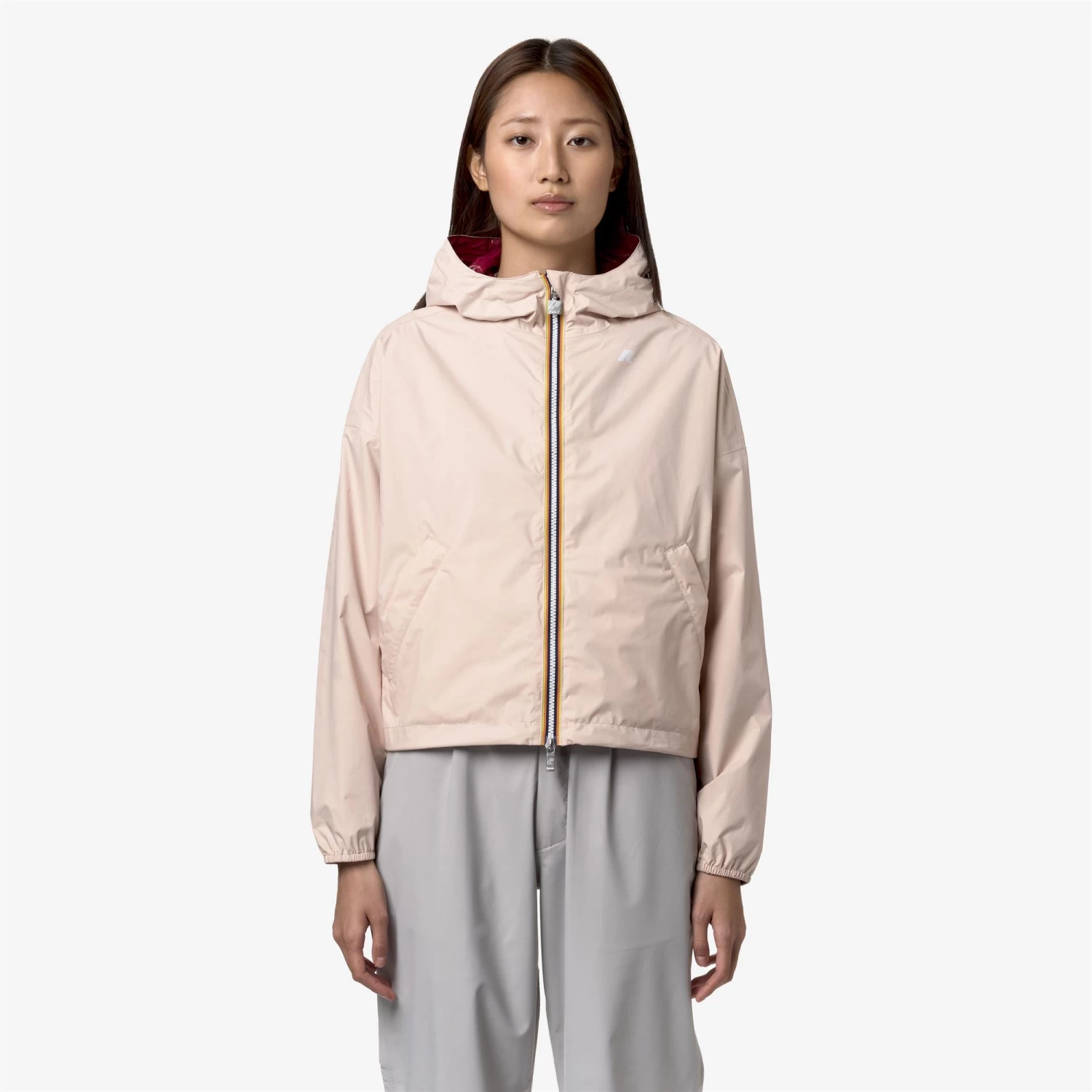 LAURETTE PLUS.2 REVERSIBLE - Jackets - Short - Woman - PINK GARDENIA-RED DK - immagine 4