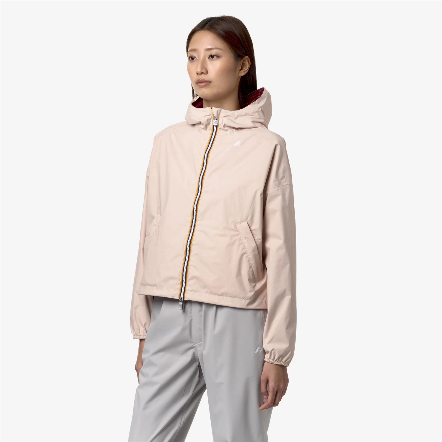 LAURETTE PLUS.2 REVERSIBLE - Jackets - Short - Woman - PINK GARDENIA-RED DK - immagine 5