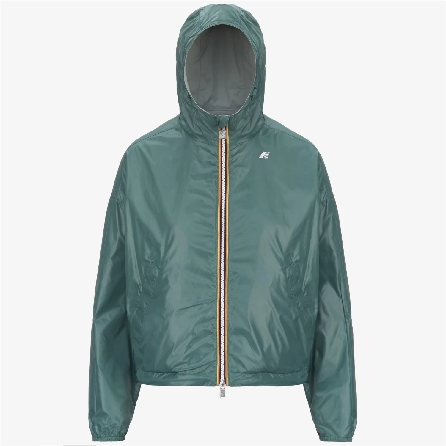 LAURETTE PLUS.2 REVERSIBLE - Jackets - Short - Woman - GREY S-GREEN P - immagine 2