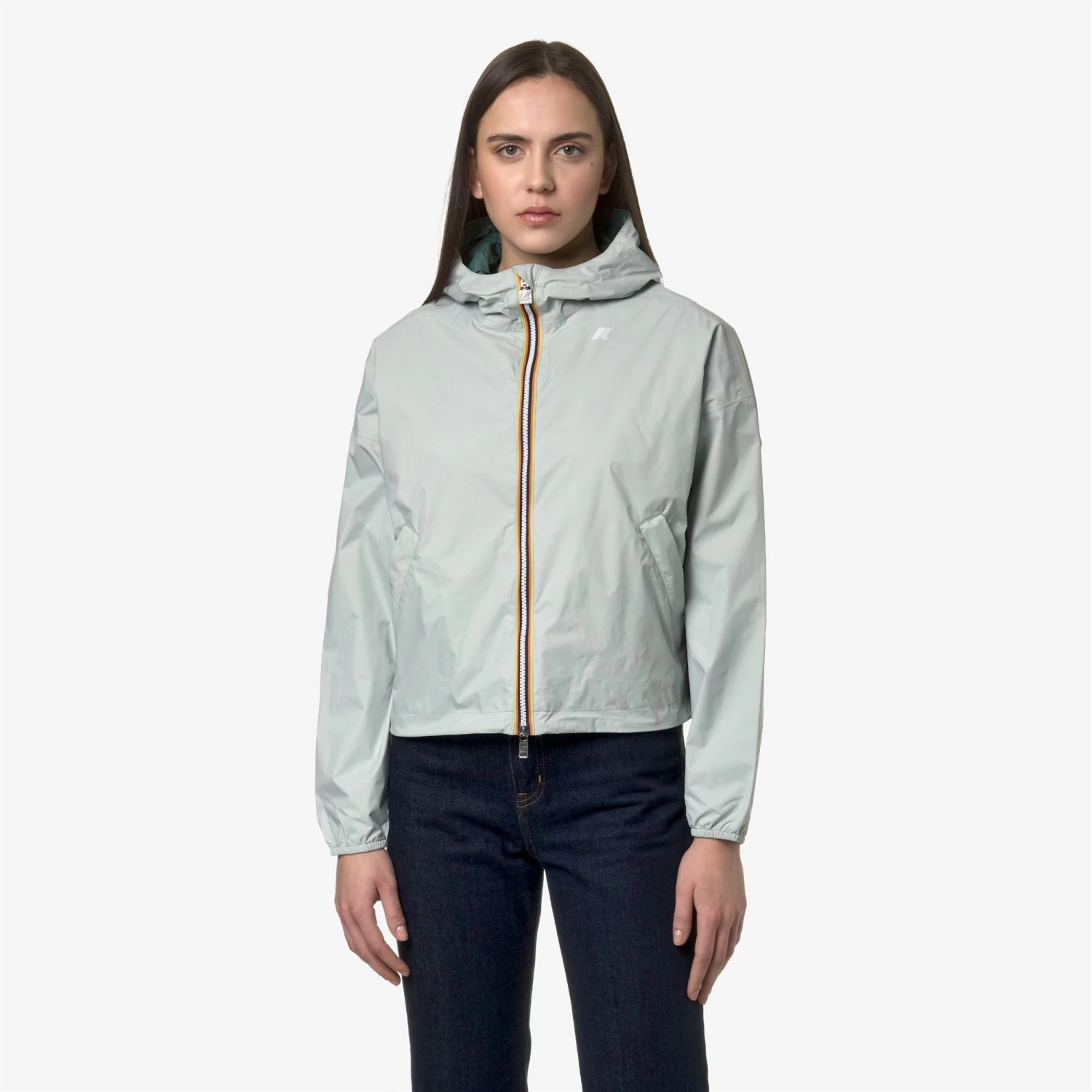 LAURETTE PLUS.2 REVERSIBLE - Jackets - Short - Woman - GREY S-GREEN P - immagine 4