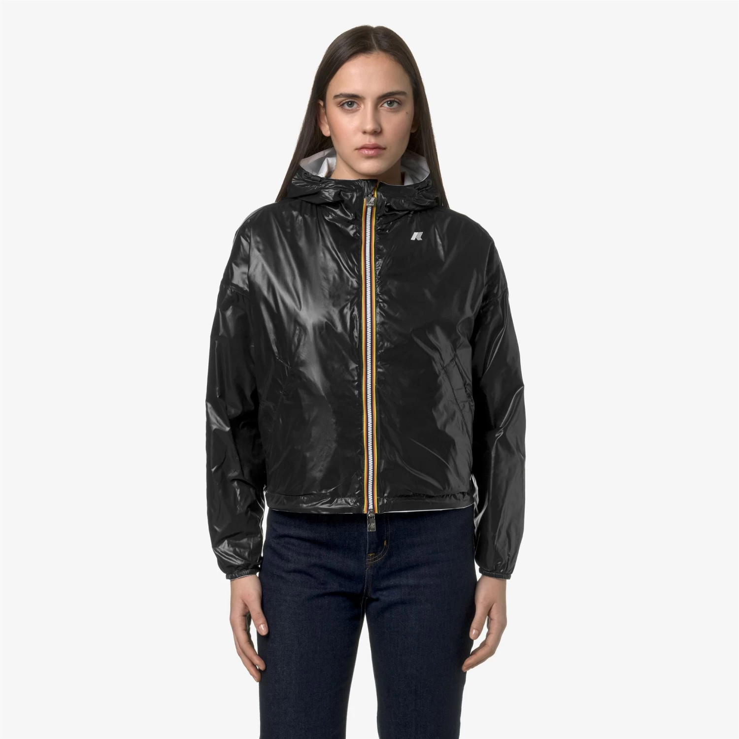 LAURETTE PLUS.2 REVERSIBLE - Jackets - Short - Woman - WHITE-BLACK - immagine 3