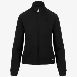 CYRIELLE INTERLOCK - Fleece - Jacket - Woman - BLACK PURE