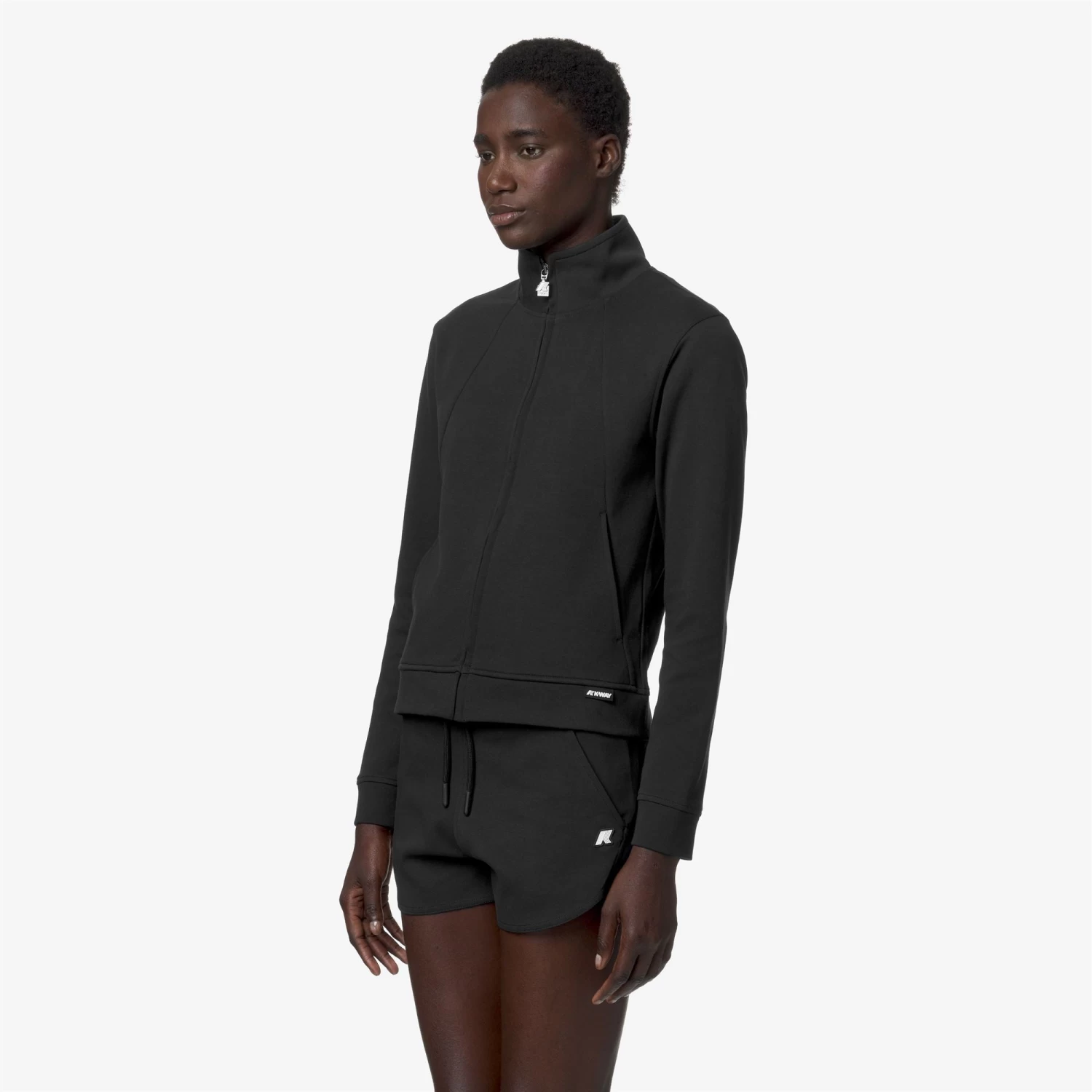 CYRIELLE INTERLOCK - Fleece - Jacket - Woman - BLACK PURE - immagine 4