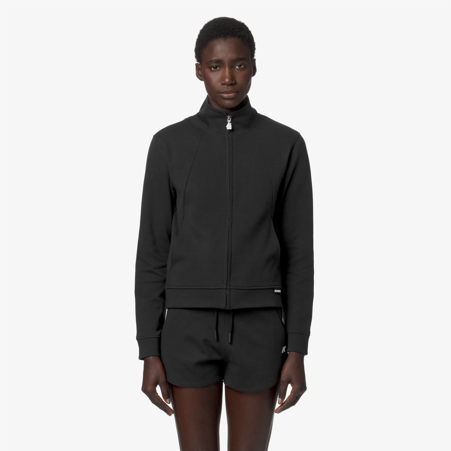 CYRIELLE INTERLOCK - Fleece - Jacket - Woman - BLACK PURE - immagine 3